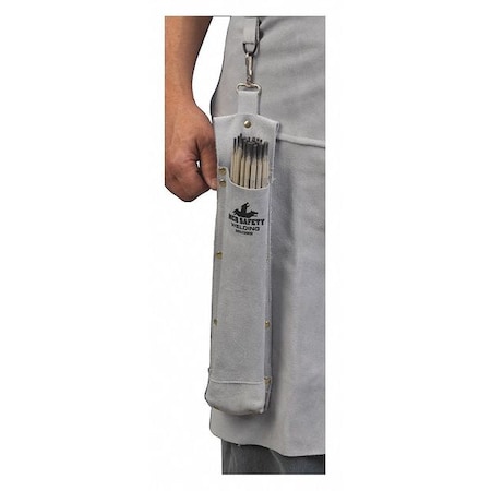 Rod Holder, Leather, 0.390 LB, Gray