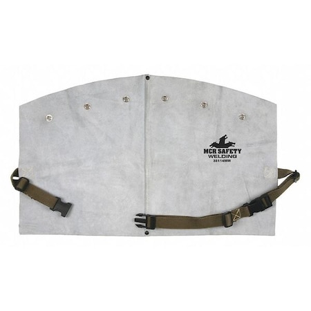 Welding Apron, Cowhide, 14 in Length, Gray