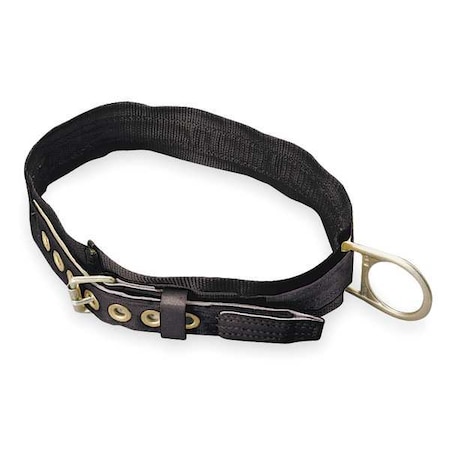 Body Belt, 1 D-Rings, Back Location, Stainless Steel, Includes Padding: Yes ,XL