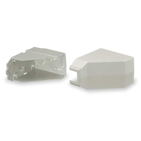 Ceiling Adapter,White,PVC, Lan-Trak