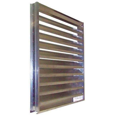 Drainable Louver,Fixed,47-1/2 H,Alum