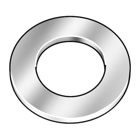 Flat Washer, For Screw Size M6 ,Alloy Steel Plain Finish, 25 PK