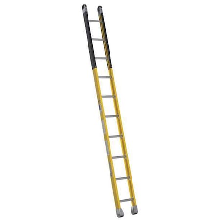 10 ft Overall H, Manhole Ladder, Fiberglass, 375 lb Load Capacity