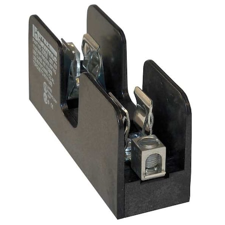 Open Fuse Block, 31 to 60A Amp Range, 250V AC/DC Volt Rating, 1 Poles, Box Lug