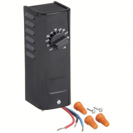 Line Voltage Mechanical Thermostat, Heat or Cool, -10 to 100F, 120 to 277V AC, 1C, 1H