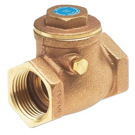 1/2" Threaded Low Lead Bronze Spring Check Valve