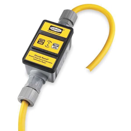 Line Cord GFCI,6 ft.,Ylw,30A,120/240VAC