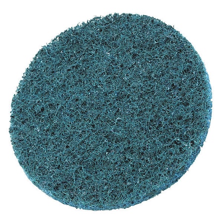 Hook-and-Loop Surface Conditioning Disc, 3" Dia, No Hole, Aluminum Oxide, Not Applicable Grit