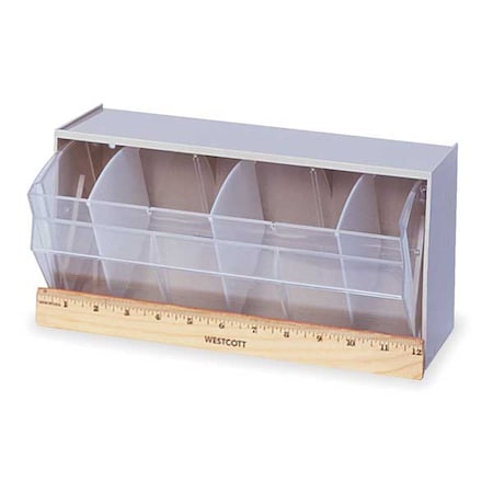 Tip Out Bins, Dividable, W 11 7/8, Ivory