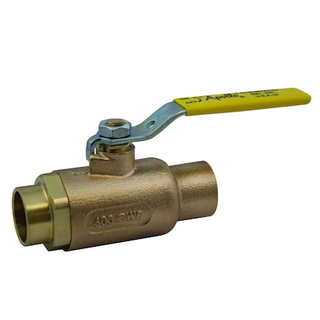 3/4" Sweat Bronze Ball Valve Inline