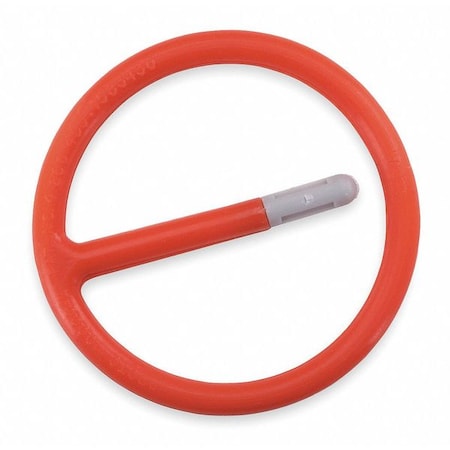 1" Drive Retaining Ring Red Plastic Coated, Retaining Pin,2" ID