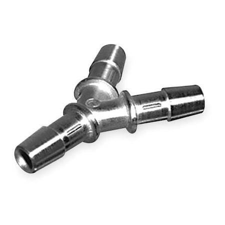 1/2" Barbed 316L SS Wye Connector Sch 10