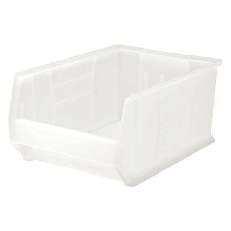 Storage Bin, Polypropylene, Clear, 11 in H, 16 1/2 in W, 23 7/8 in L