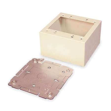 Device Box, 2400 Series, 2.75 in H, 4-3/4 in L, Ivory