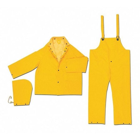 Classic Plus .35Mm Pvc Poly Suit 3 P,S, PVC/Polyester, Yellow, S