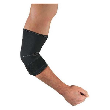 Elbow Sleeve w/Strap,2XL,Black