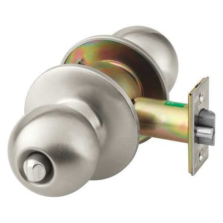 Knob Lockset, Mechanical, Privacy, Grd. 1