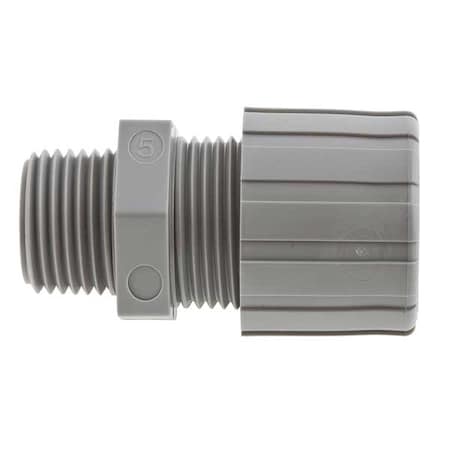 Liquid Tight Connector, 1in, Straight, Gray