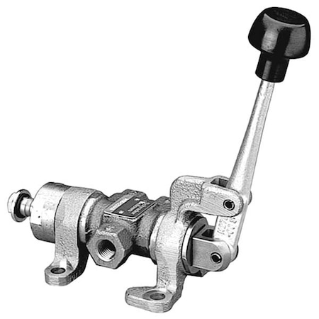 Manual Air Control Valve,4-Way,1/2In NPT