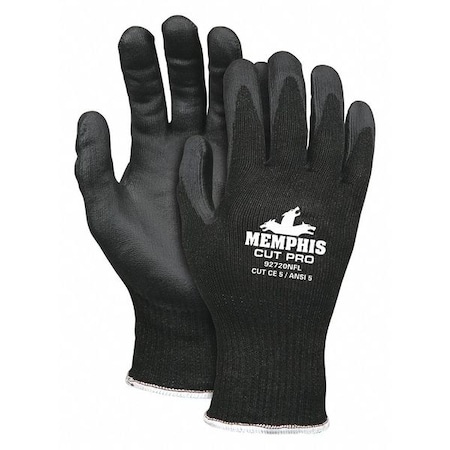 Cut-Resistant Coated Gloves, Cut Level A3 ,Dipped ,Polyurethane ,Smooth ,2XL 1 PR