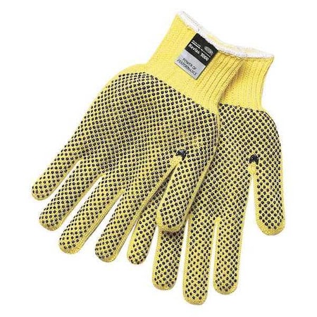 Cut-Resistant Coated Gloves, Cut Level A3 ,Dotted ,PVC ,Dotted ,XL 12 PK