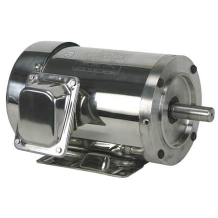 Washdown Motor,3 Ph,TEFC,1 HP,1165 rpm