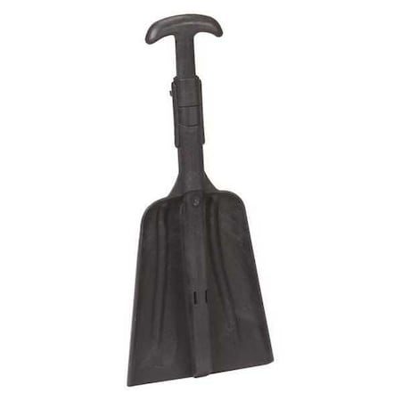 No. 3 Industrial Square Point Shovel, Plastic Blade, 36 in L, Black, ABS Plastic Handle