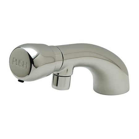 Metering Single Hole Mount, 1 Hole Low Arc Bathroom Faucet, Polished chrome