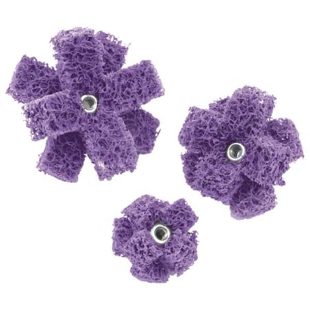 Buffing Cross Pad,Med,2x2x1/2 In