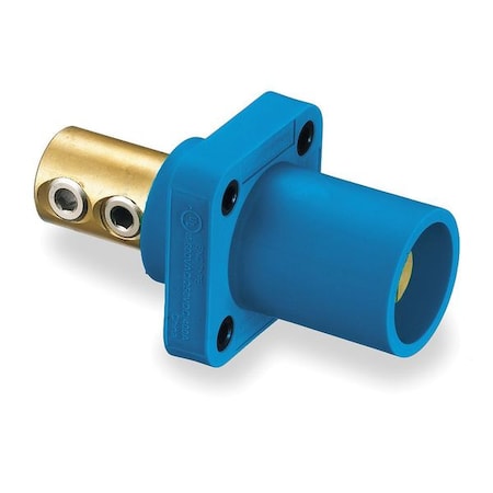 Receptacle,Double Set Screw,Blue