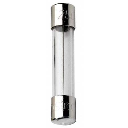 Glass Fuse, 3A, 10kA at 125V AC, 200A at 250V AC, 5 PK
