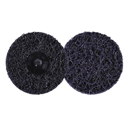 3" dia. Type 3 100 grit Extra Coarse Silicon Carbide Quick Change Disc