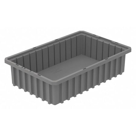Industrial Grade Polymer, Divider Box, Gray, 16 1/2 in L, 4 in H