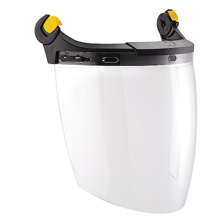 Face Shield Visor, Clear Visor, 9" Height, Click and Go Suspension, Anti-Fog ; Anti-Scratch Lens