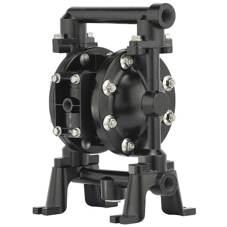 Double Diaphragm Pump, Aluminum, Air Operated, Santoprene, 12 GPM