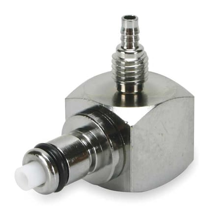 1/4" PTF Chrome Plated Brass Elbow Insert