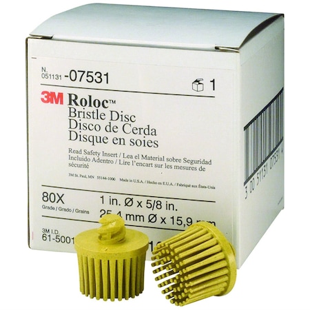 Bristle Disc,1" 80 Grit