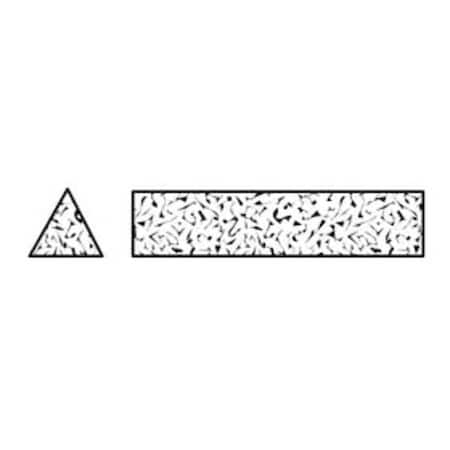 Sharpening File, Tri, A/O, Orange/Brn, Med