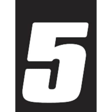 Number Label, Vinyl, 7 in H, 5 in W, PK3