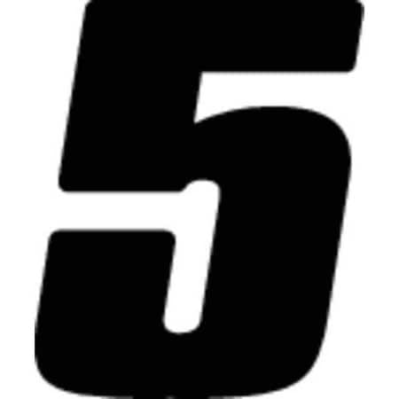 NumberLabel,Vinyl,7inH,5inW,PK12