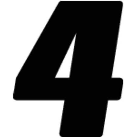 Number Label, Vinyl, 7 in H, 5 in W, PK3