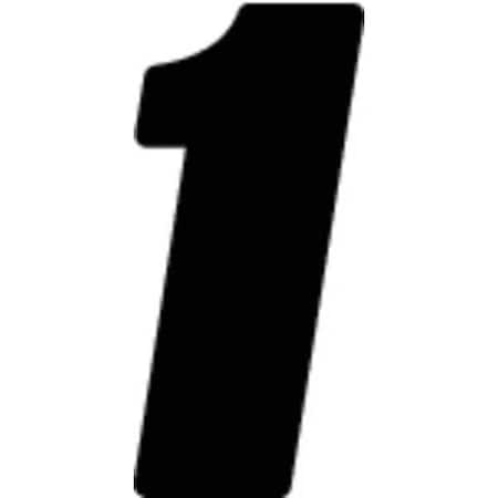 Number Label, Vinyl, 7 in H, 5 in W, PK3