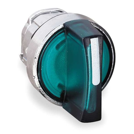 Illum Selector Switch,2 Pos,22mm,Green