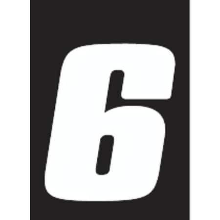 NumberLabel,Vinyl,4inH,2-3/4inW,PK3