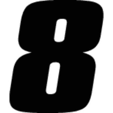 NumberLabel,Vinyl,4inH,2-3/4inW,PK3