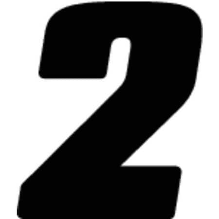 NumberLabel,Vinyl,4inH,2-3/4inW,PK3