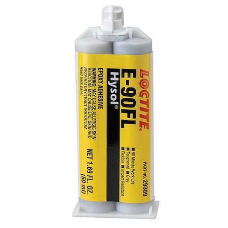 Epoxy Adhesive, E-90FL Series, Off-White, Can, 1:01 Mix Ratio, 3 hr Functional Cure