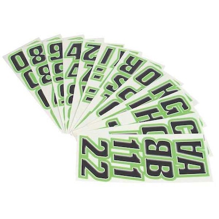 LetterandNumberLabelSet,2inH,1-1/2inW