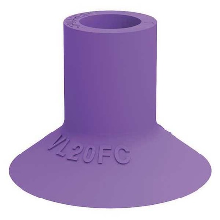Suction Cup,Purple,20mm Dia.,15mm H,PK5