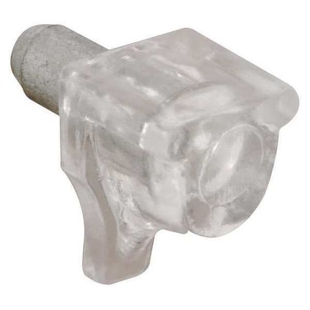 5 mm. Clear Metal/Plastic Shelf Support Peg, PK8